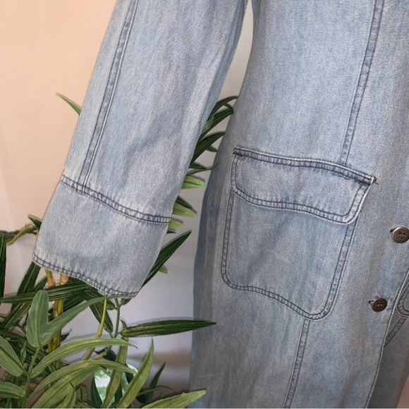 v i n t a g e :: Oversized Denim Coat Denim Duster - Picture 13 of 15